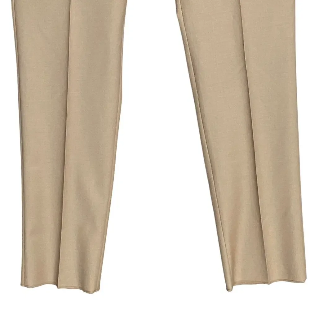 Ted Baker London Joey Pant Men's 38R Wool Dress Pant Solid Tan Raw Hem NWT
